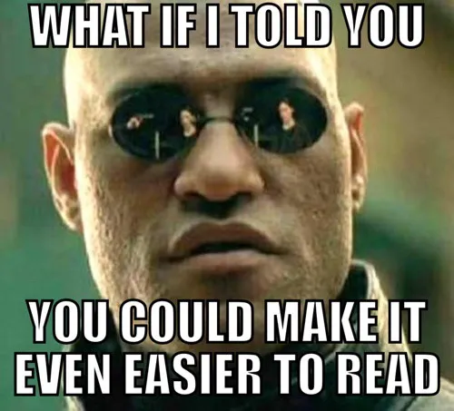 Matrix meme where Morpheus promises even cleaner code
