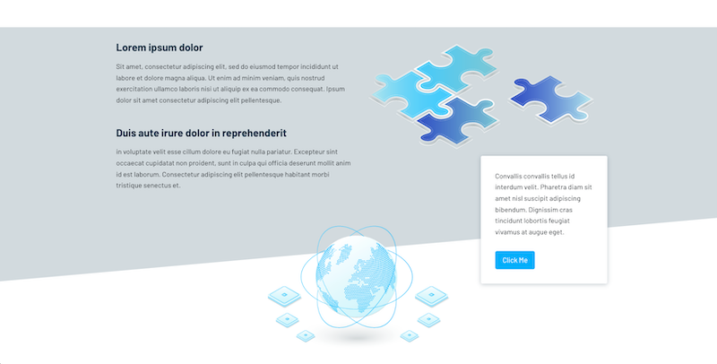 Website section with imperfect bottom angle courtesy of CSS clip path