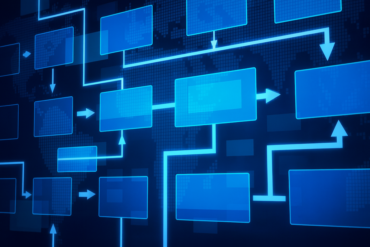 Digital flowchart diagram interpretation