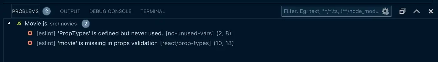 ESLint linting a file