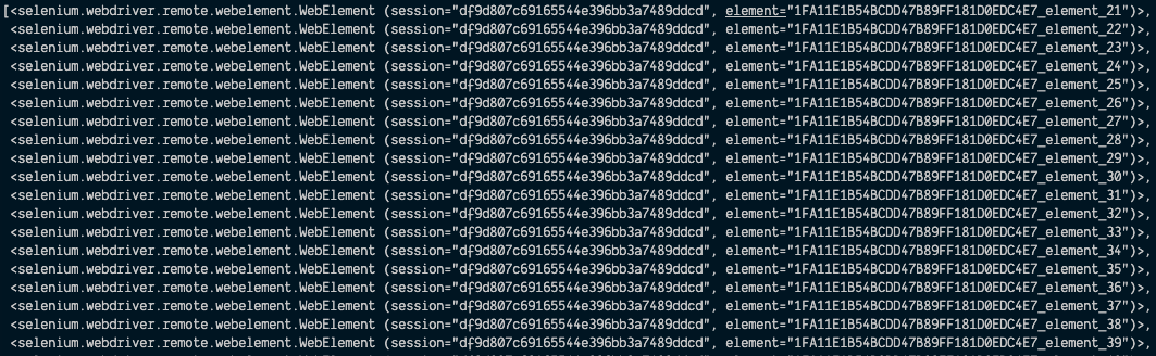 Example of the raw NFT data gathered from the get_cards() method