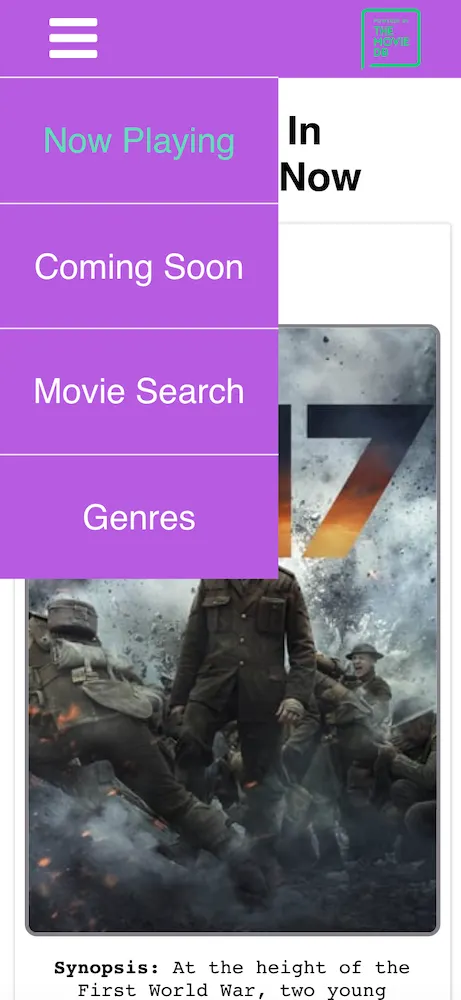 Mobile version of movie app