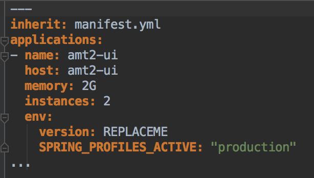Production manifest that does not include feature toggles