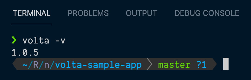 Current version of Volta