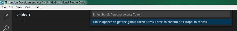 Apply PAT in VS Code settings