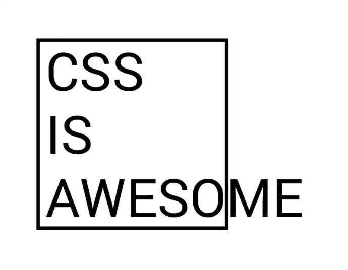 CSS is awesome meme where it spills out of its container box