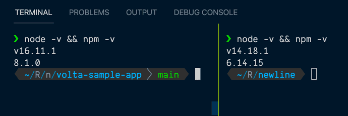 Volta using preset`s when specified and not when not specified