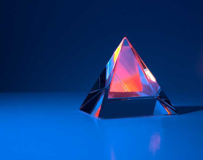 Crystal pyramid