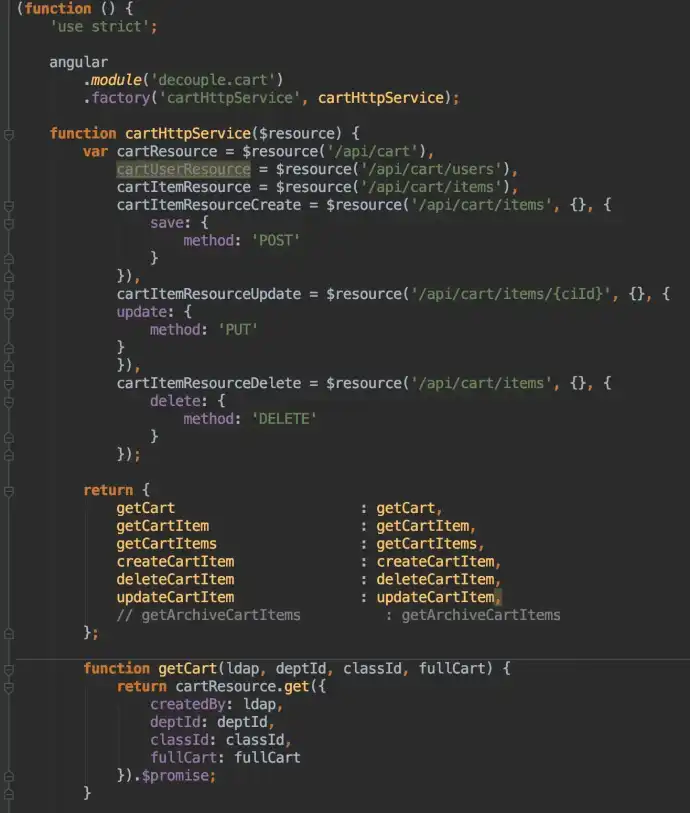 Unformatted JavaScript code