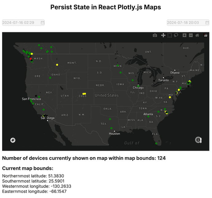 React Plotly.js map hero image