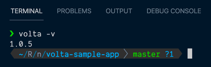 Current version of Volta